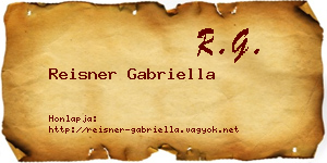 Reisner Gabriella névjegykártya